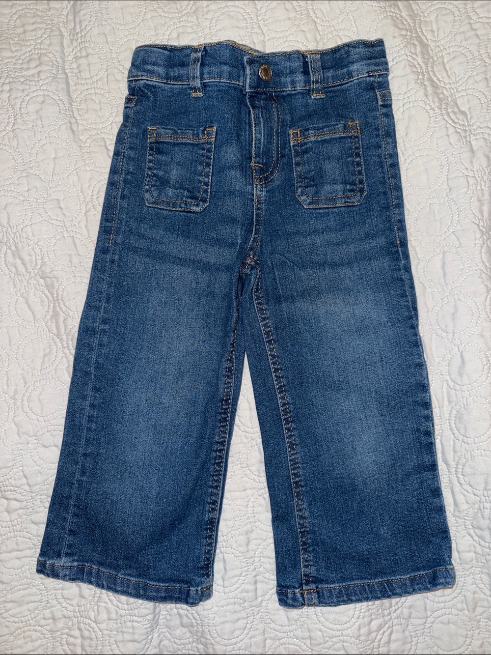 Kids 2T- 7 For All Mankind Boys' Dark Blue Relaxed Jeans